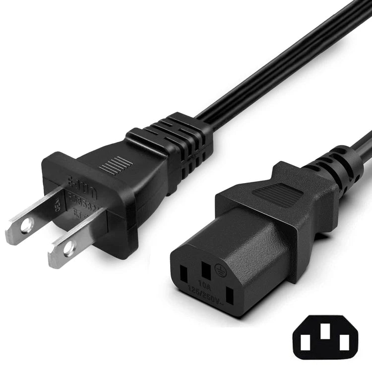 Universal 3-Prong Basic Power Cable