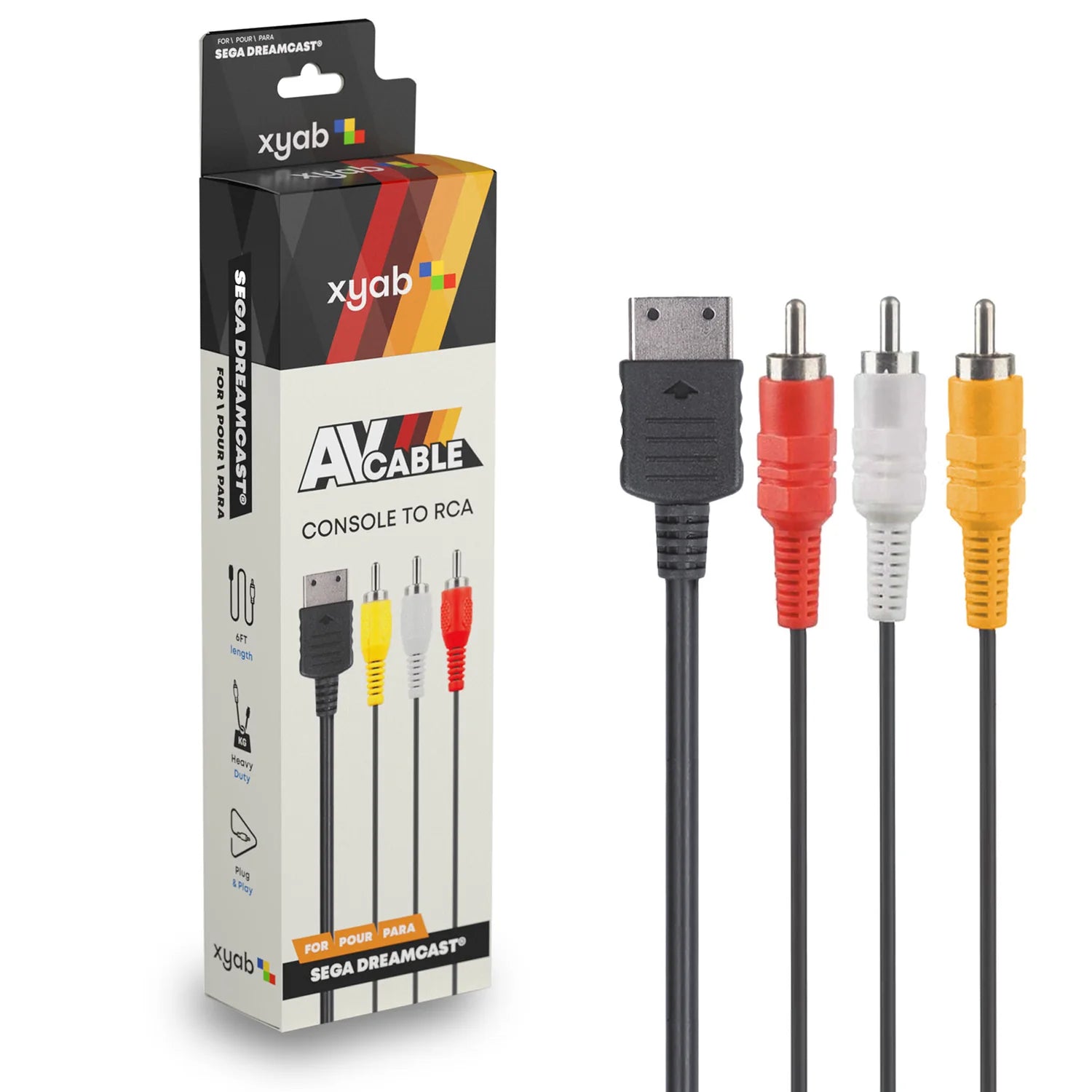 AV Composite RCA Cable for Dreamcast