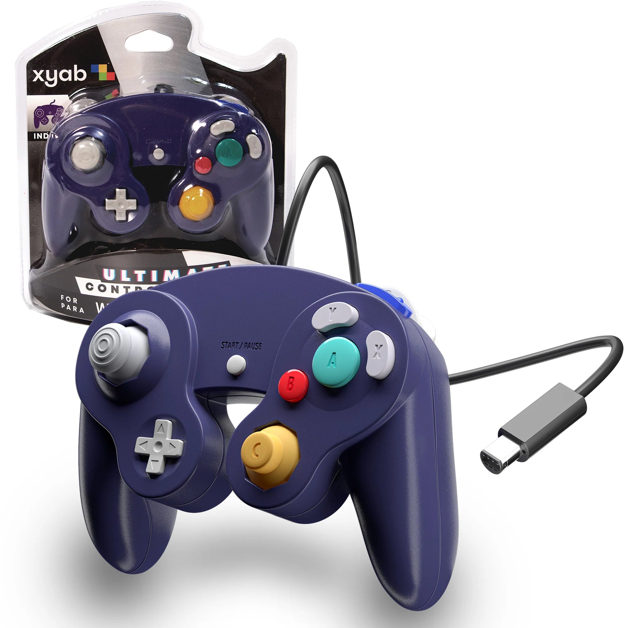 Wired Controller for GameCube and Wii - Indigo