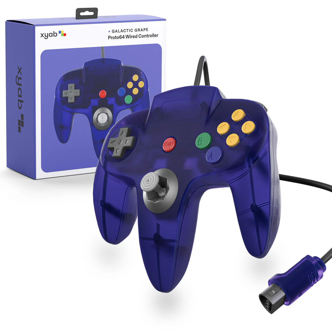 Wired Controller for N64 - Grape Purple
