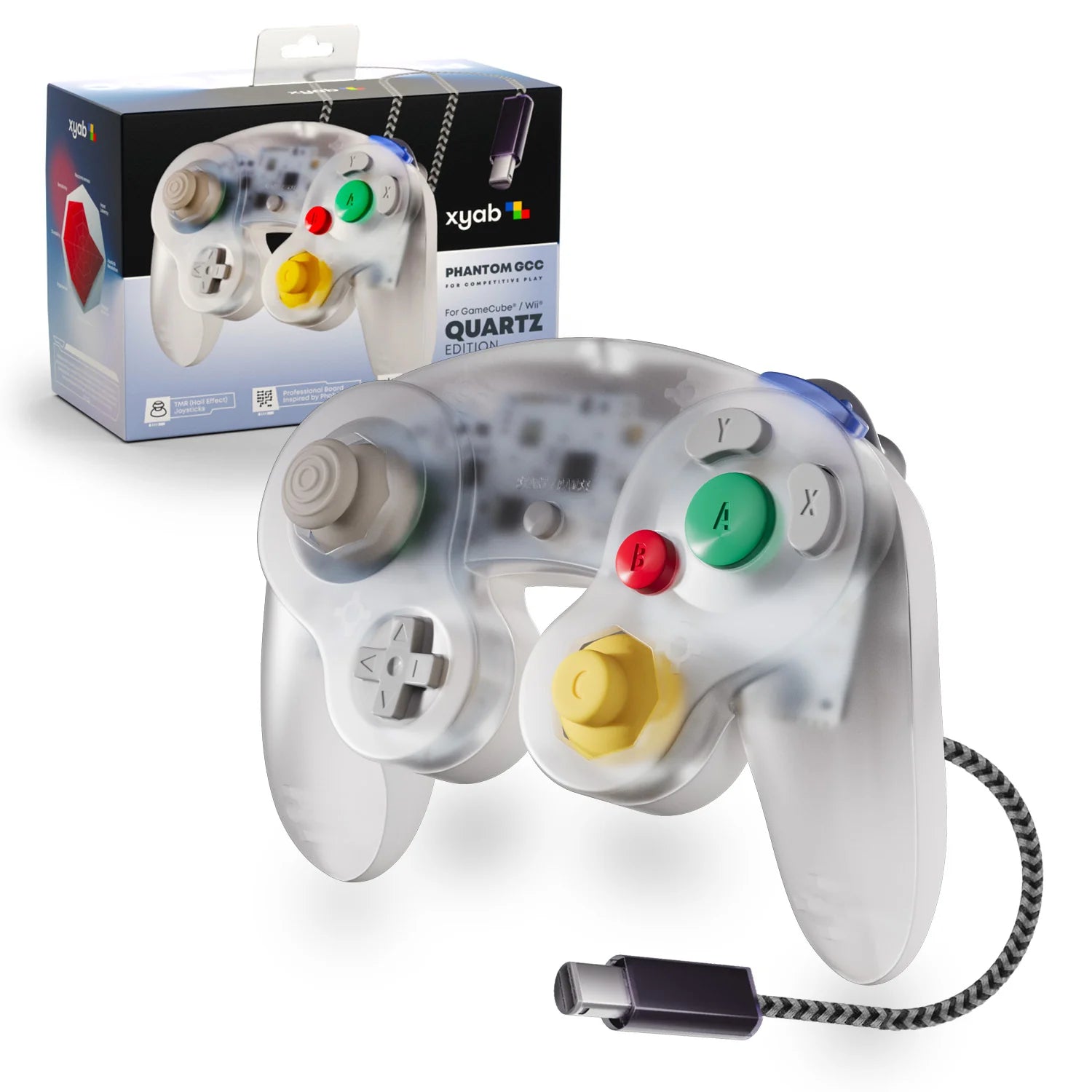 Pro Wired Controller for GameCube and Wii - Quartz Edition (v2)