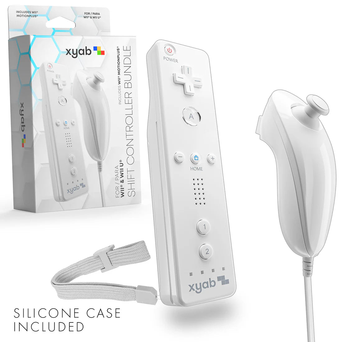 Wireless Controller Bundle for Wii and Wii U - White