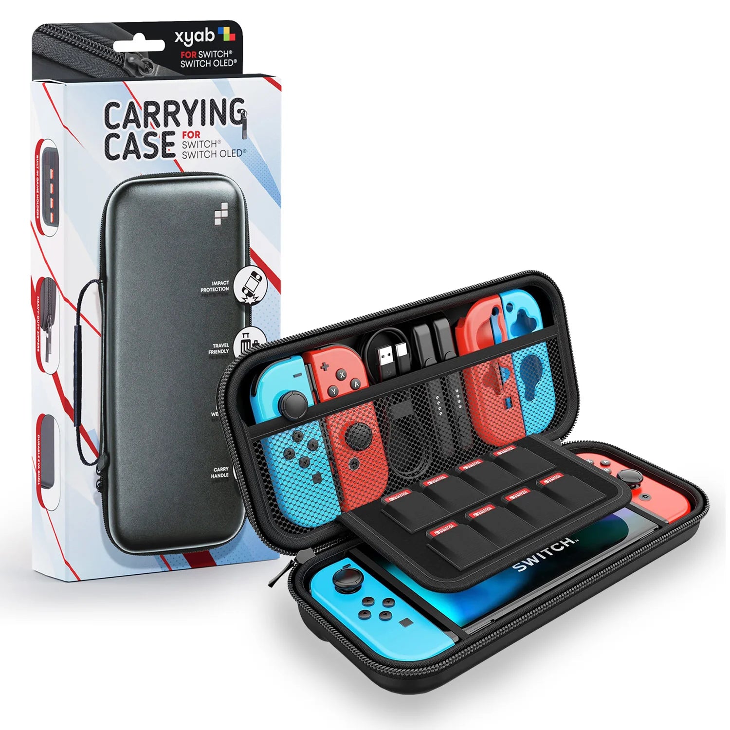 Hard Shell Carrying Case for Nintendo Switch - Black