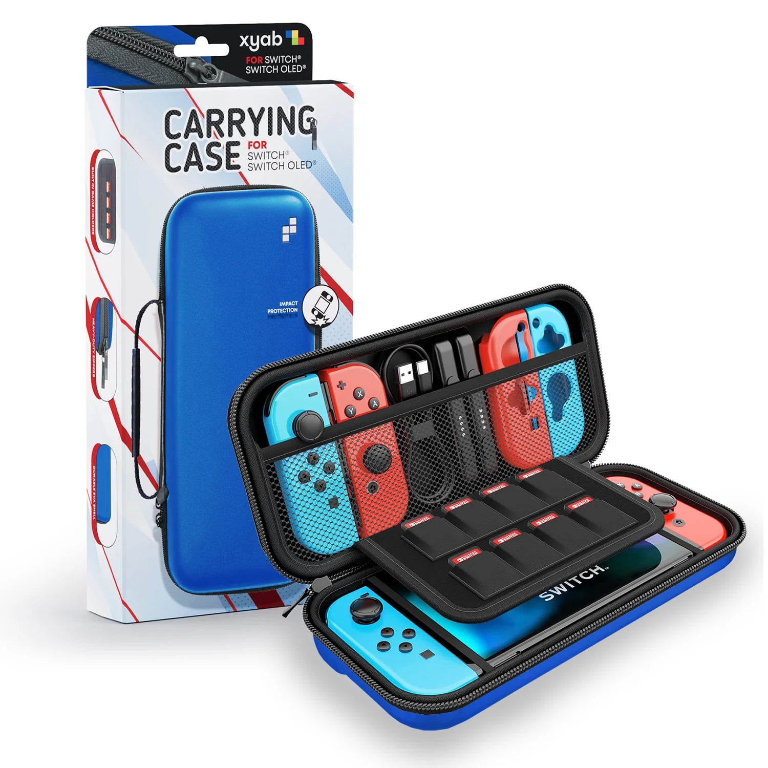 Hard Shell Carrying Case for Nintendo Switch - Blue