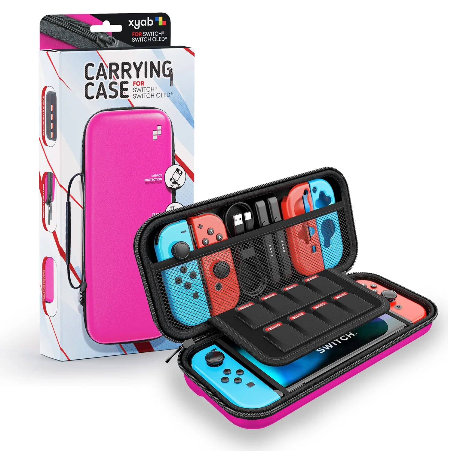 Hard Shell Carrying Case for Nintendo Switch - Pink