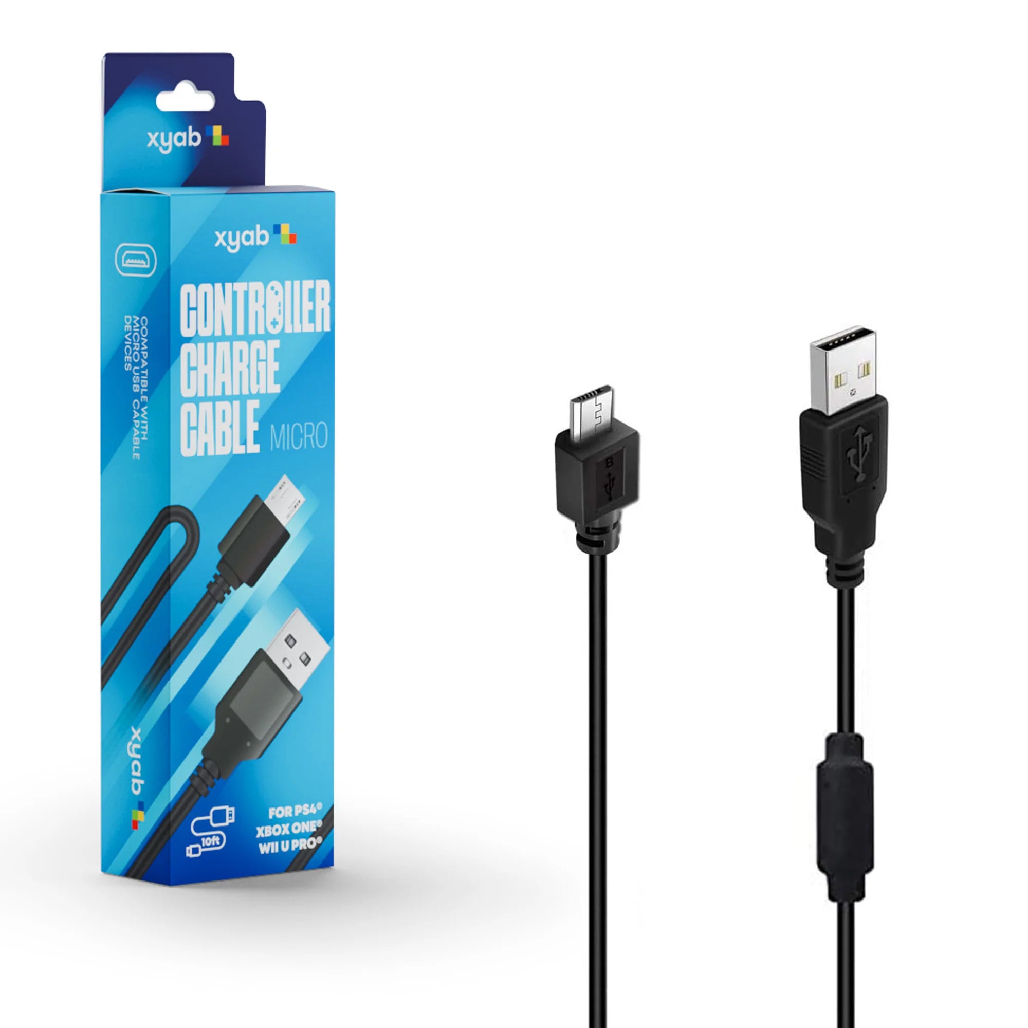 USB Micro Controller Charging Cable - 10 FT