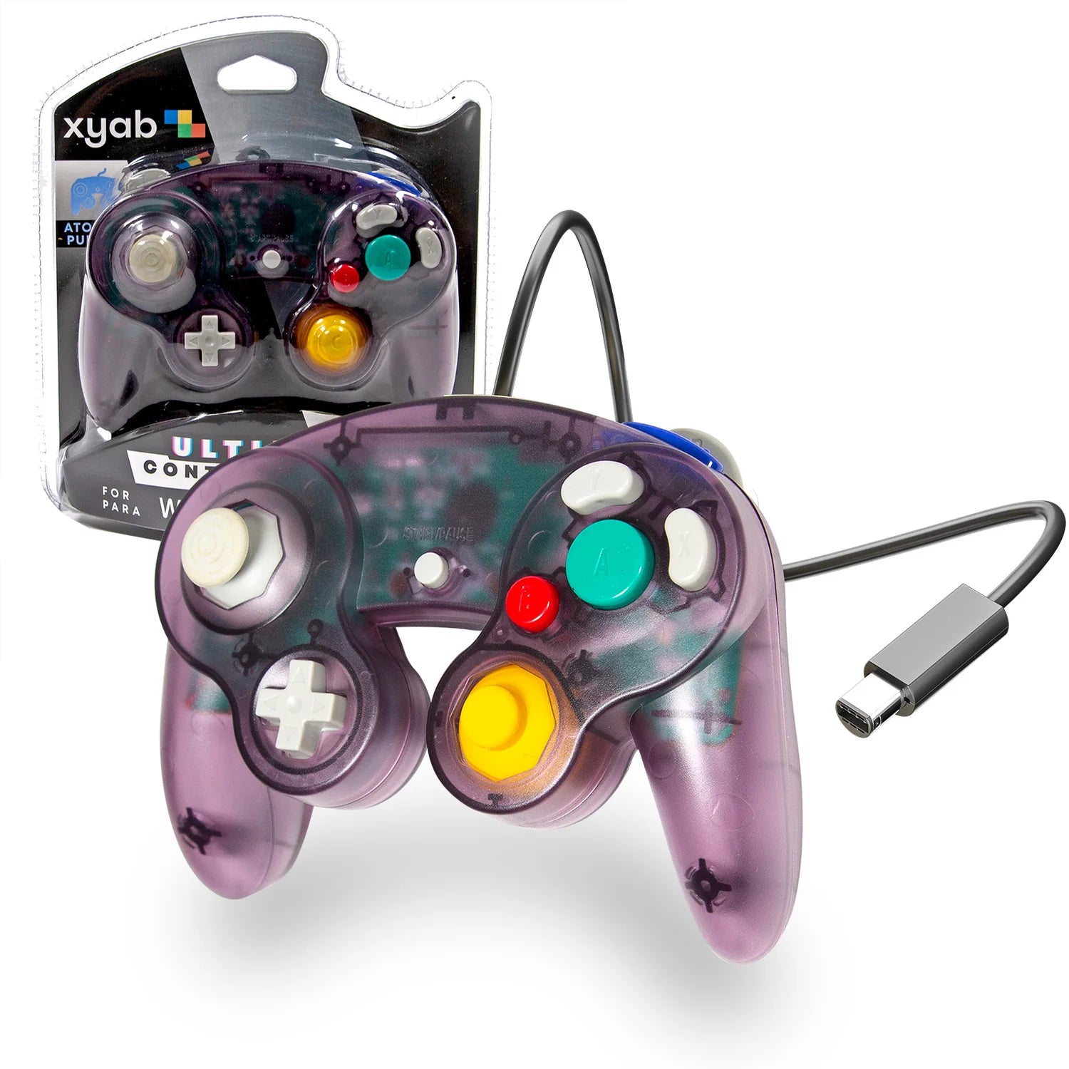 Wired Controller for GameCube and Wii - Atomic Purple