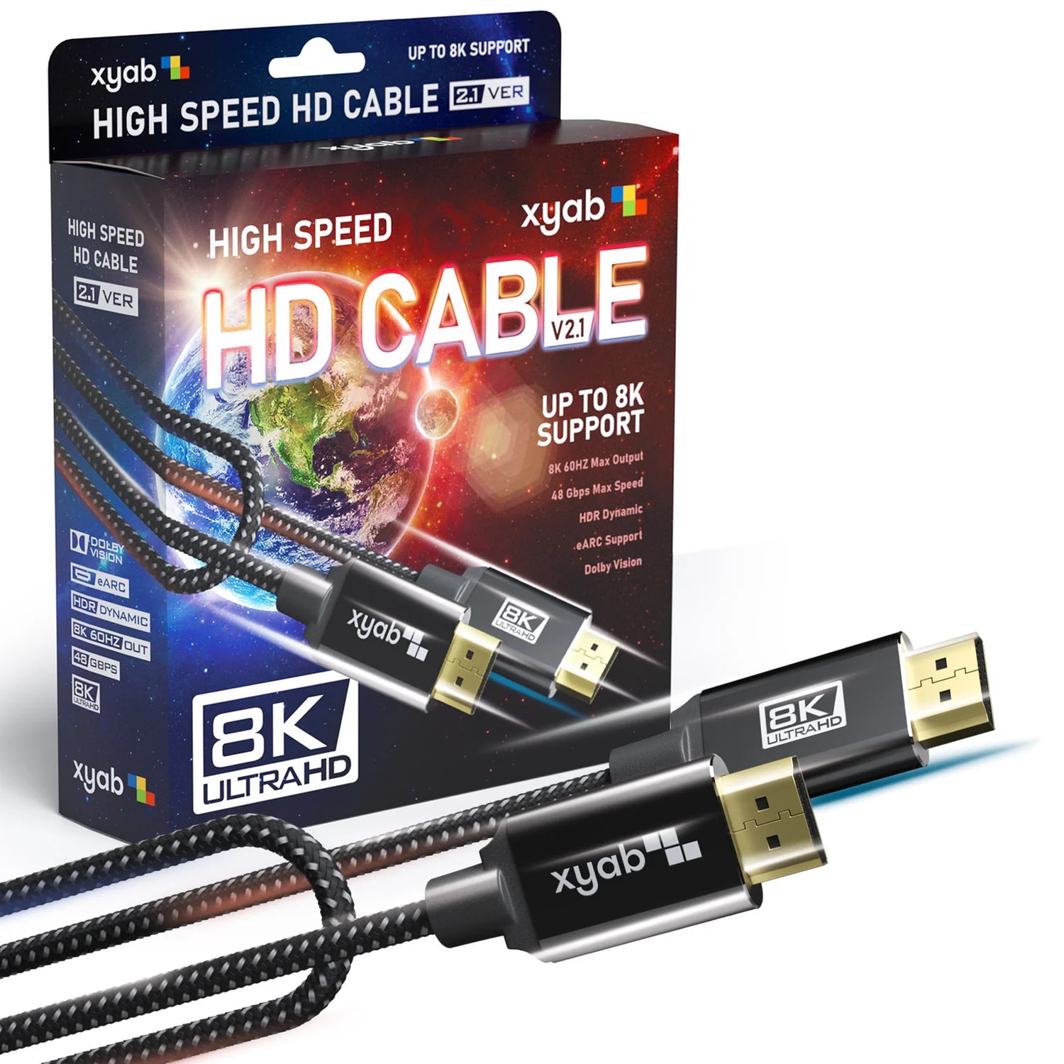 HDMI 2.1 Ultra High Speed Cable - 6 FT