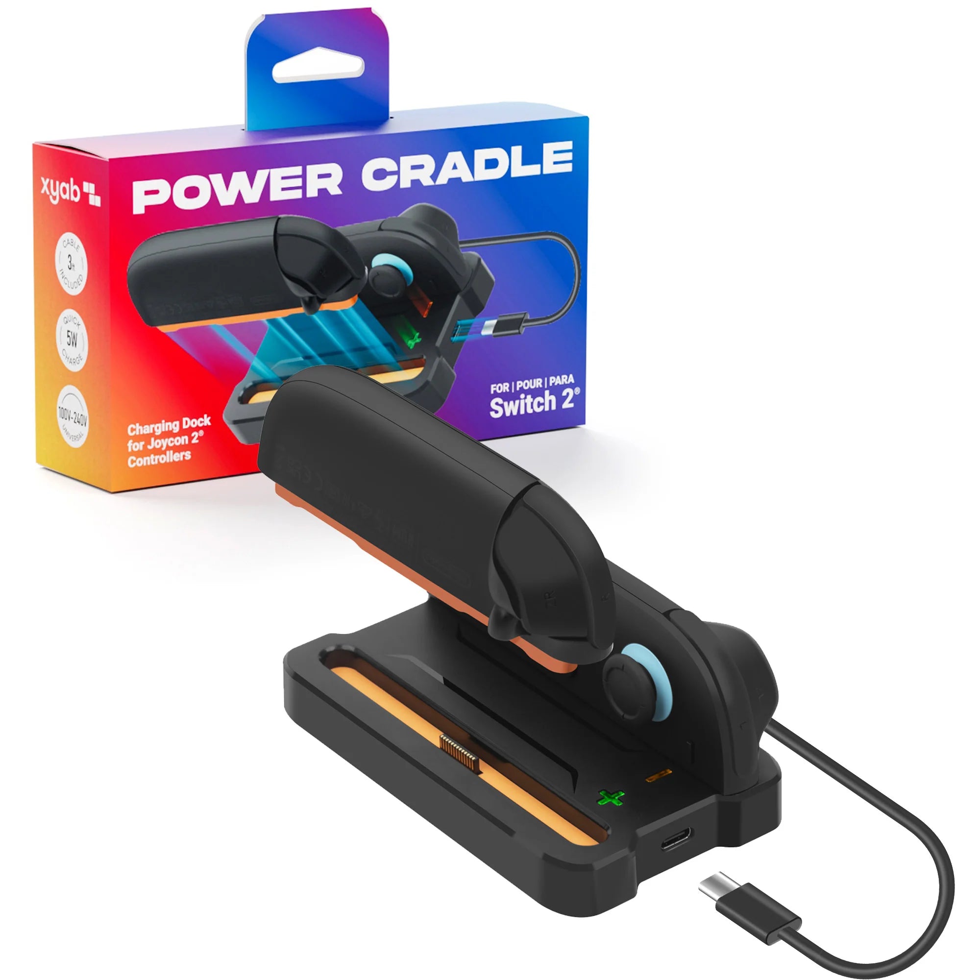 Dual Controller Charging Dock for Switch 2 Controllers