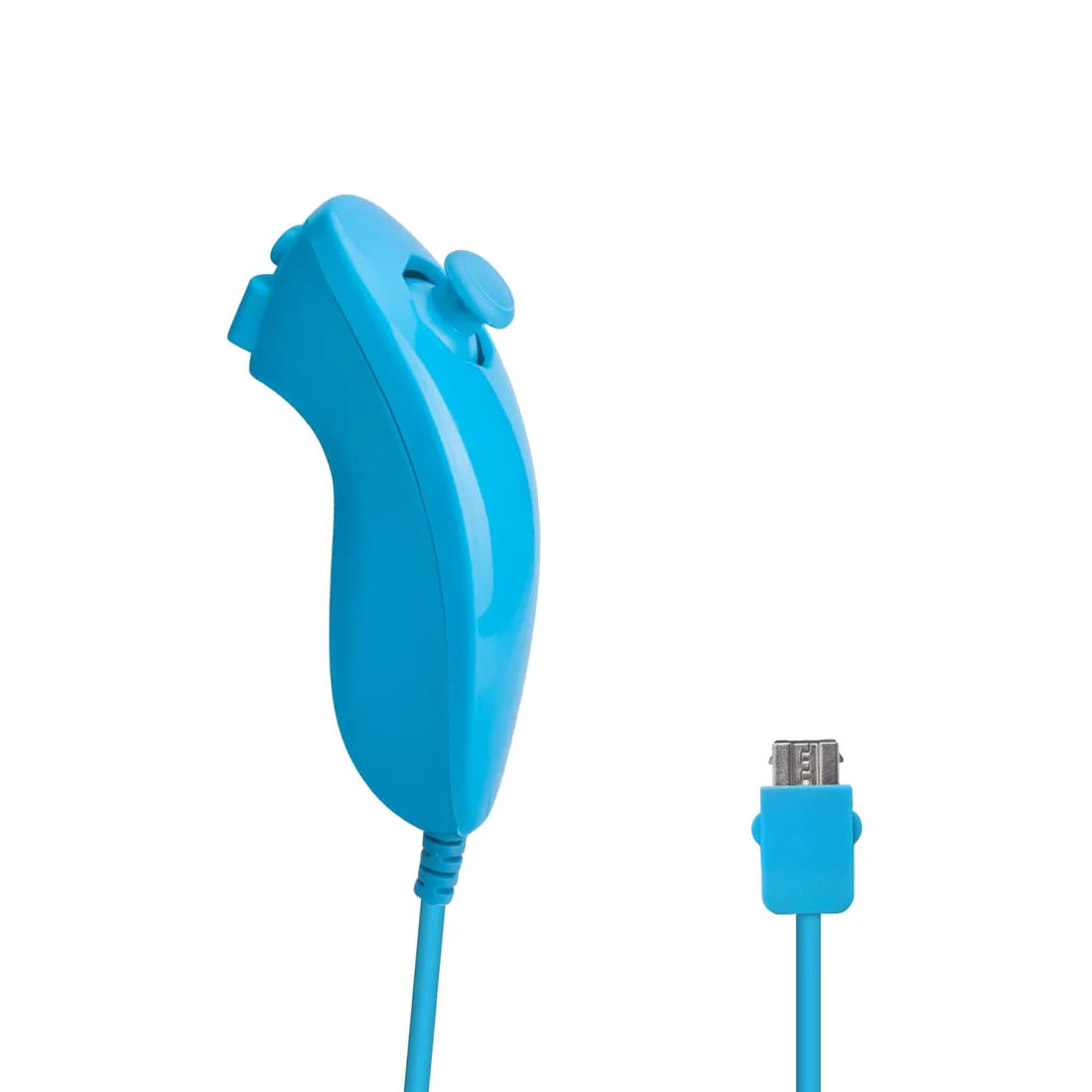 Wired Nunchuck Controller for Wii and Wii U - Blue