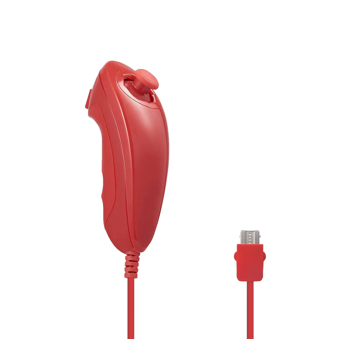 Wired Nunchuck Controller for Wii and Wii U - Red